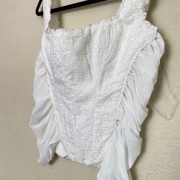 HOUSE OF CB 'Catalina' White Broderie Anglais Corset NWOT size XL - Picture 8 of 11